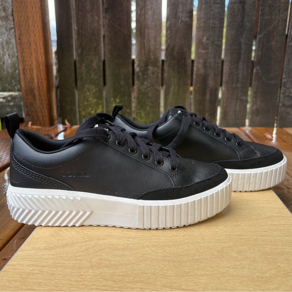 Sorel Black and White Women's Sneakers